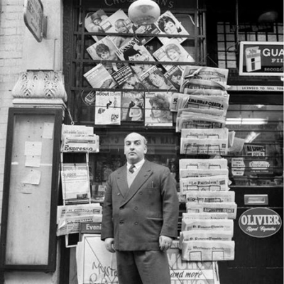 48 Old Compton Street 1961 December -Tony Abbro, Abbro and Varriano, newsagents.jpg. Click on the picture to enlarge